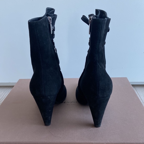 Gianvito Rossi Waterloo Camoscio Black Boots - Picture 5 of 10